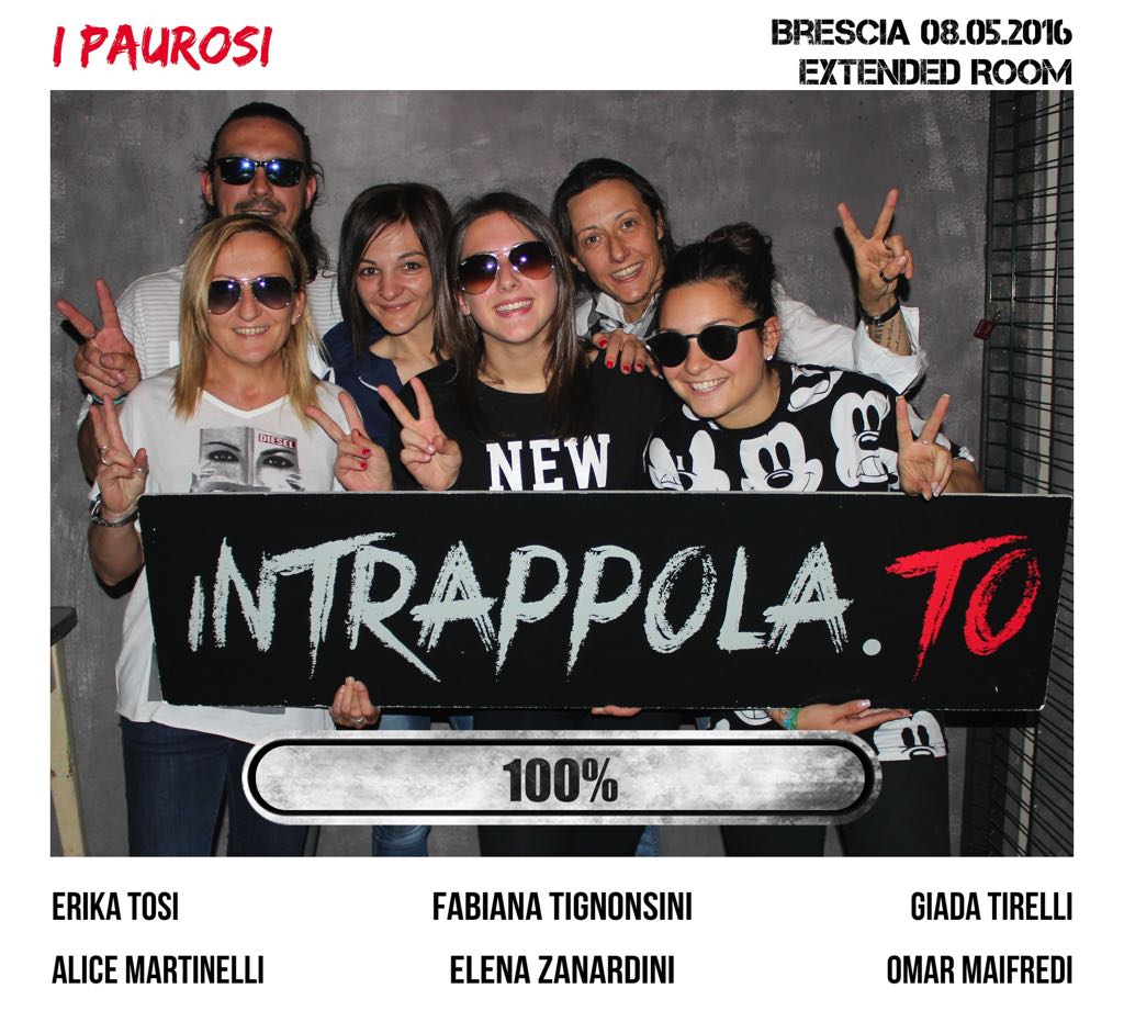 Il gruppo i paurosi è fuggito dalla nostra escape room Extended Room
