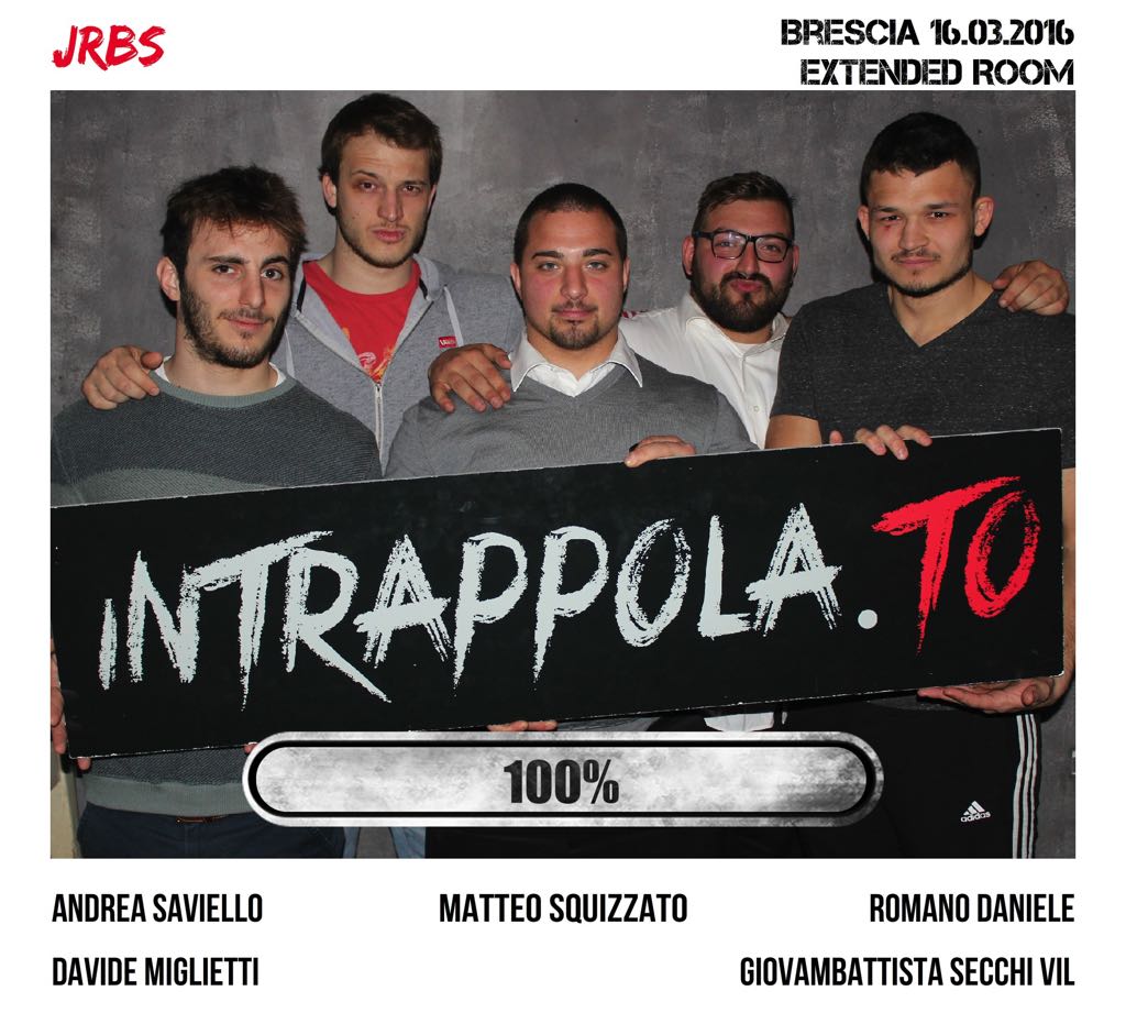 Il gruppo jrbs è fuggito dalla nostra escape room Extended Room
