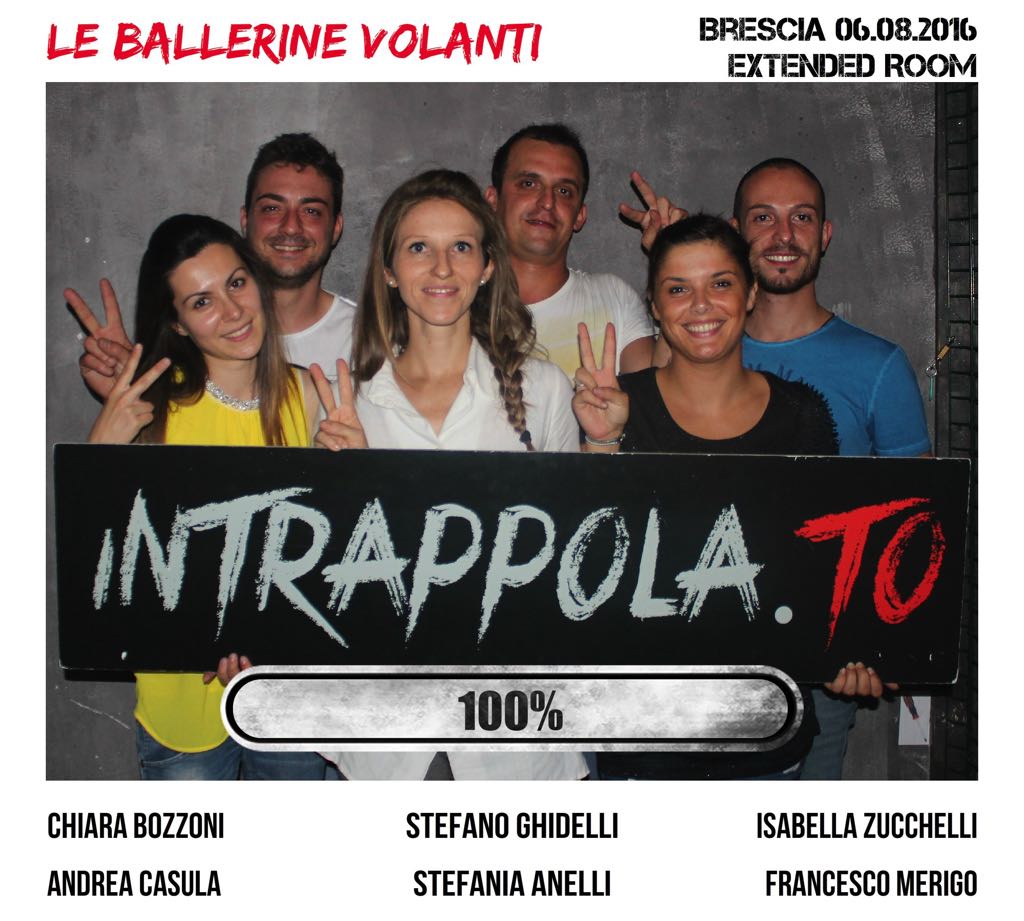 Il gruppo le ballerine volanti è fuggito dalla nostra escape room Extended Room