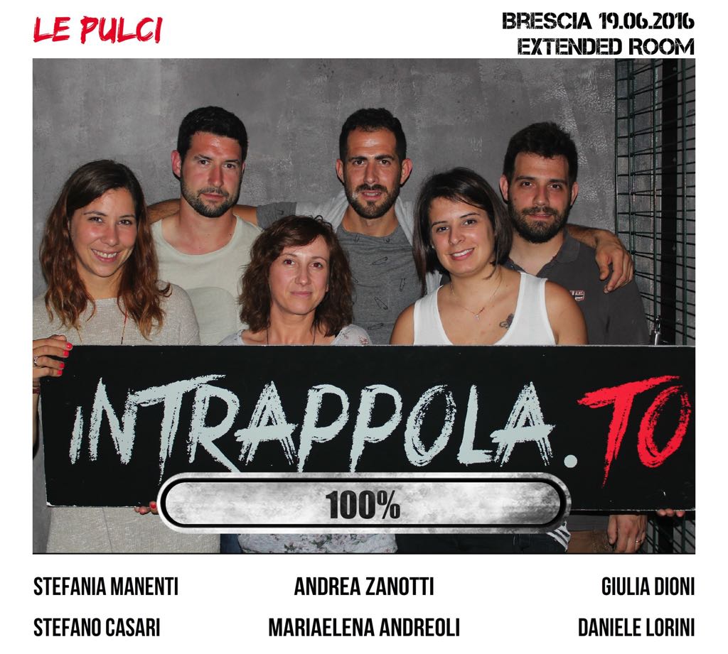 Il gruppo le pulci è fuggito dalla nostra escape room Extended Room