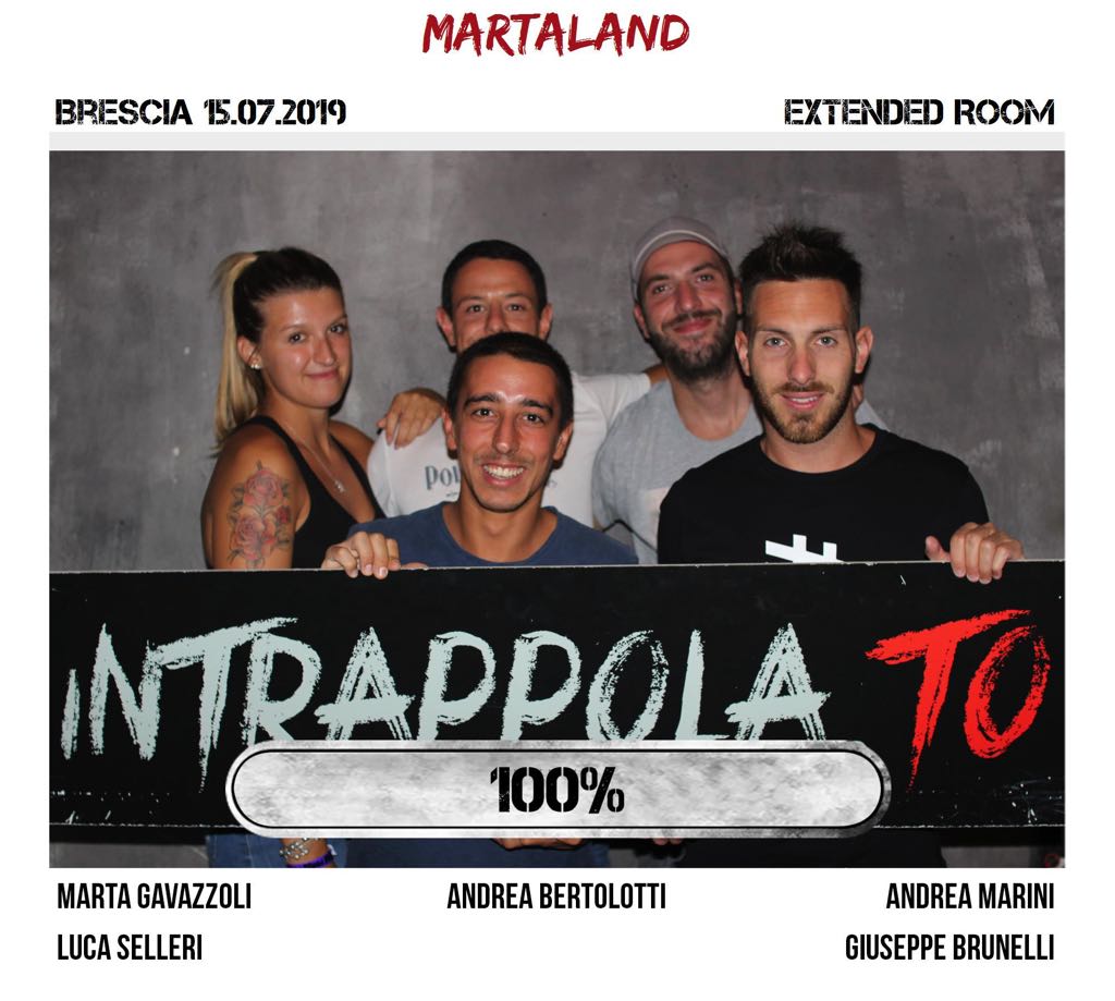 Il gruppo martaland è fuggito dalla nostra escape room Extended Room