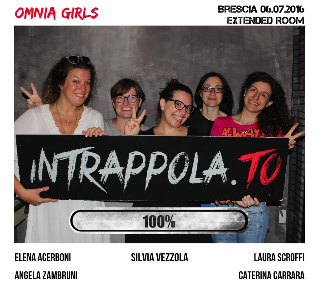 Il gruppo omnia girls è fuggito dalla nostra escape room Extended Room