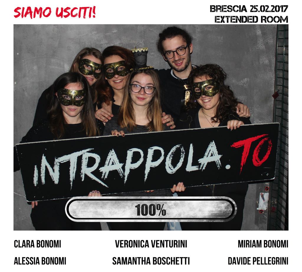 Il gruppo siamo usciti! è fuggito dalla nostra escape room Extended Room