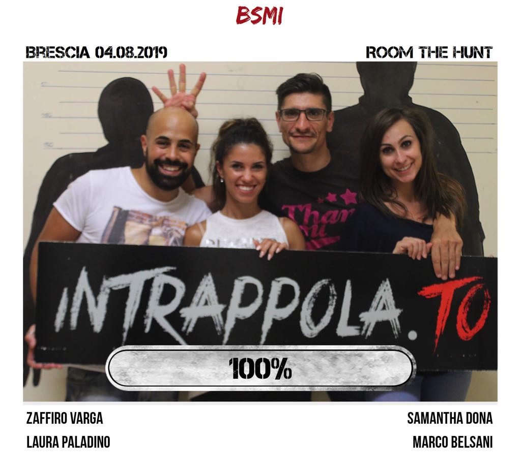 Il gruppo BSMI è fuggito dalla nostra escape room Room The Hunt