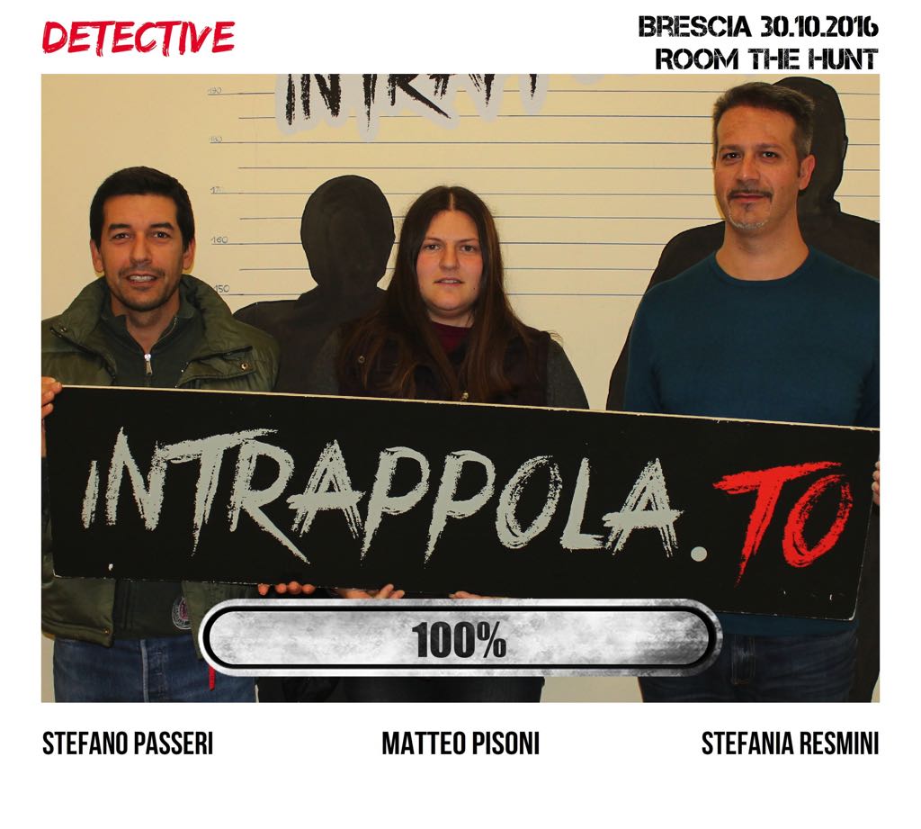 Il gruppo Detective è fuggito dalla nostra escape room Room The Hunt