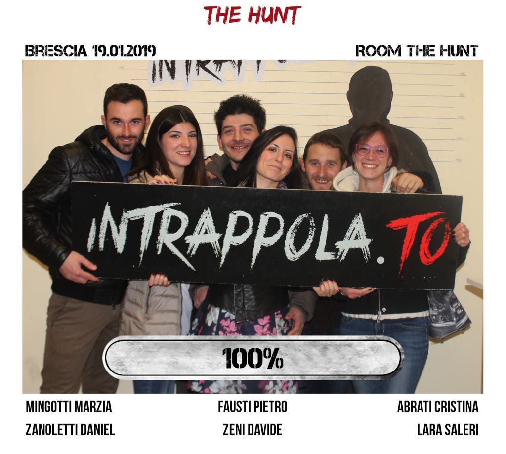 Il gruppo The Hunt è fuggito dalla nostra escape room Room The Hunt