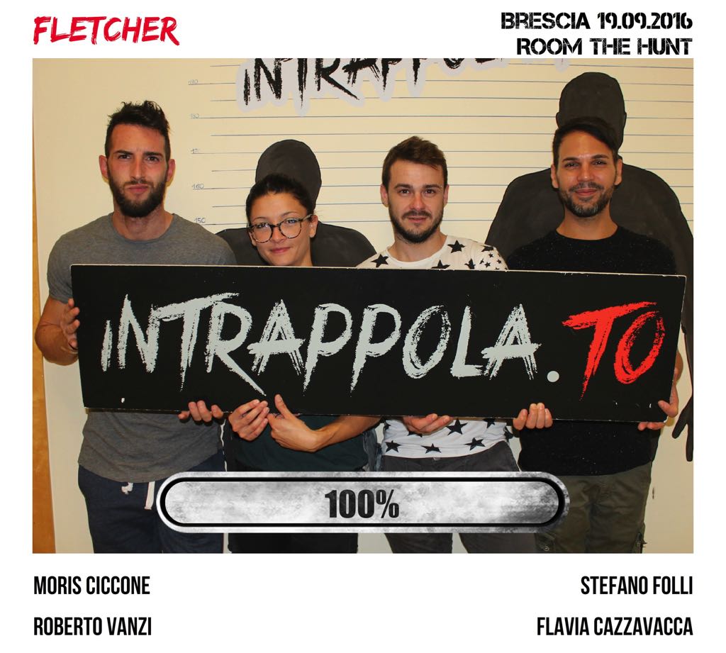 Il gruppo fletcher è fuggito dalla nostra escape room Room The Hunt