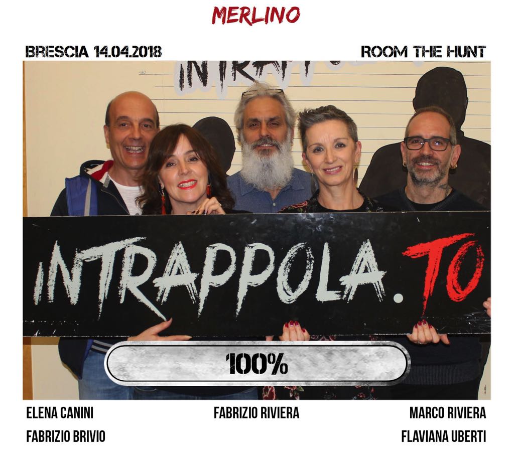 Il gruppo merlino è fuggito dalla nostra escape room Room The Hunt