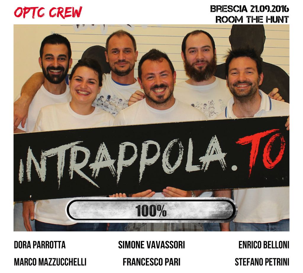 Il gruppo optc crew è fuggito dalla nostra escape room Room The Hunt