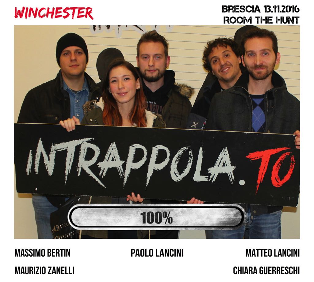 Il gruppo winchester è fuggito dalla nostra escape room Room The Hunt