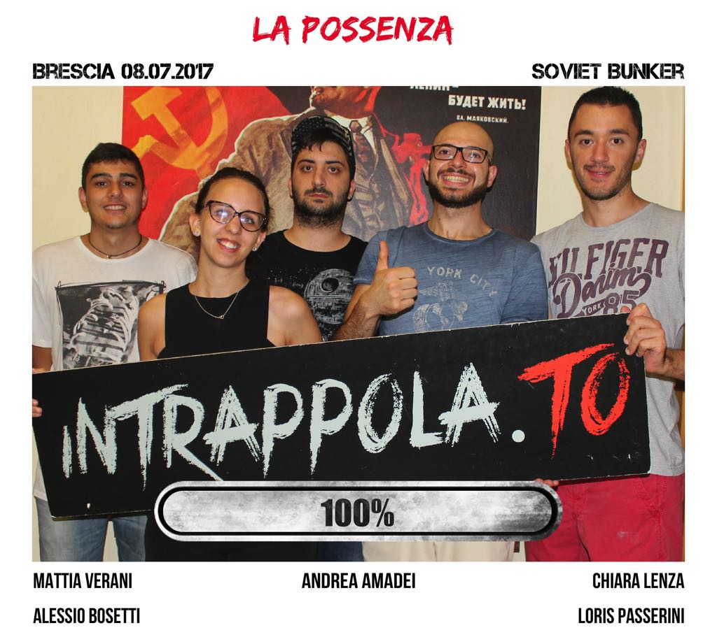 Il gruppo La Possenza\ è fuggito dalla nostra escape room Soviet Bunker