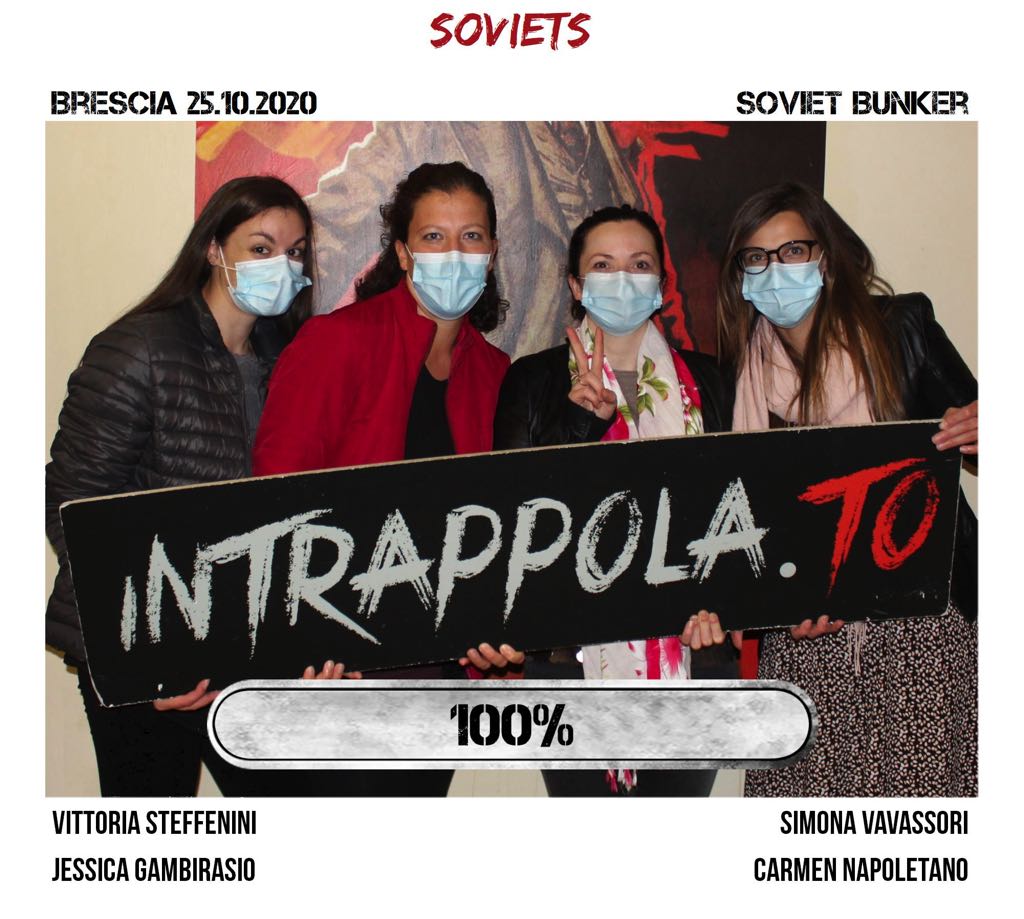 Il gruppo Soviets è fuggito dalla nostra escape room Soviet Bunker