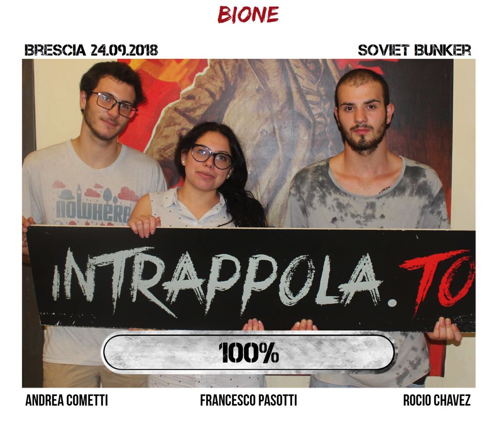Il gruppo bione è fuggito dalla nostra escape room Soviet Bunker