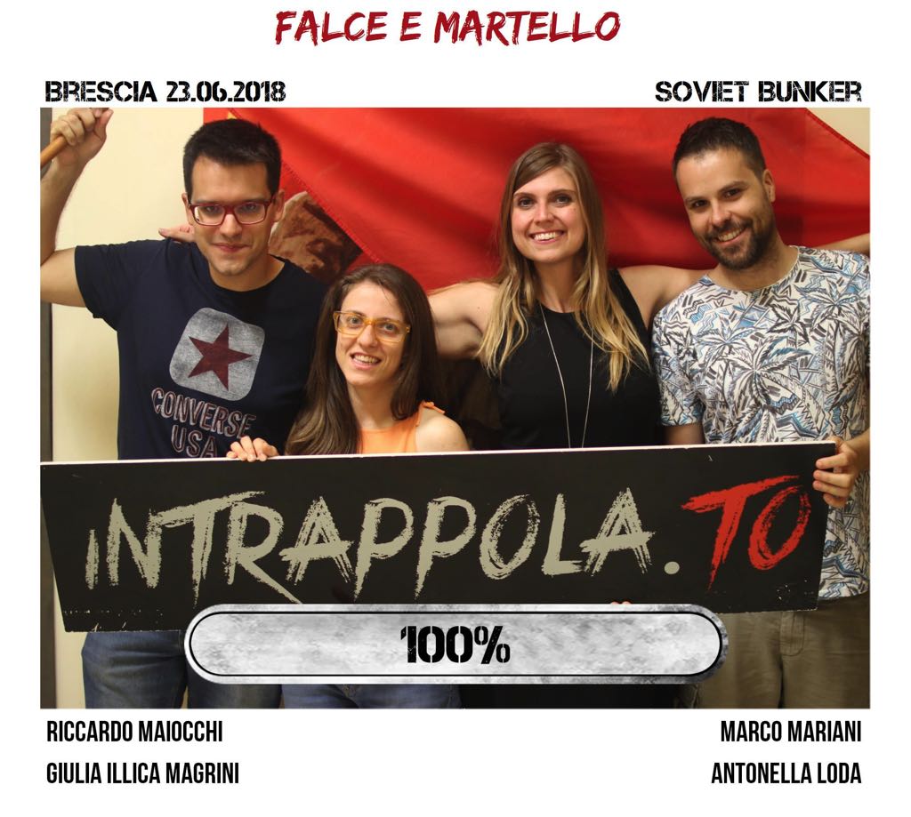 Il gruppo falce e martello  è fuggito dalla nostra escape room Soviet Bunker