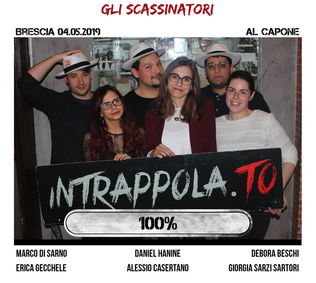 Il gruppo gli scassinatori è fuggito dalla nostra escape room Al Capone