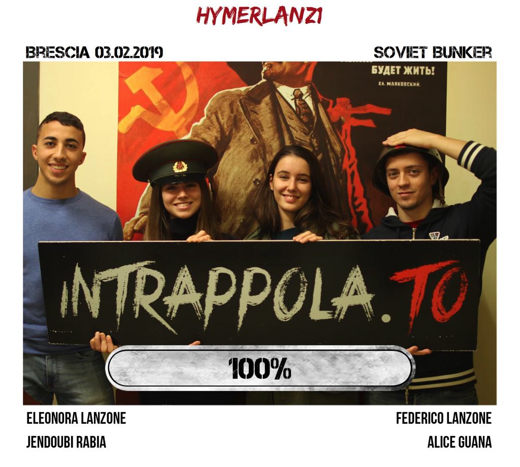 Il gruppo hymerlanz1 è fuggito dalla nostra escape room Soviet Bunker