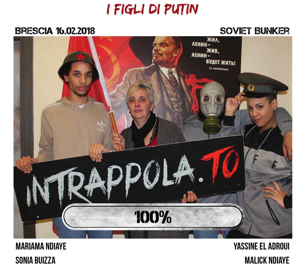 Il gruppo i figli di putin è fuggito dalla nostra escape room Soviet Bunker