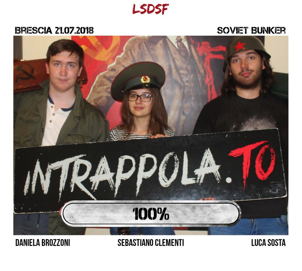 Il gruppo lsdsf è fuggito dalla nostra escape room Soviet Bunker