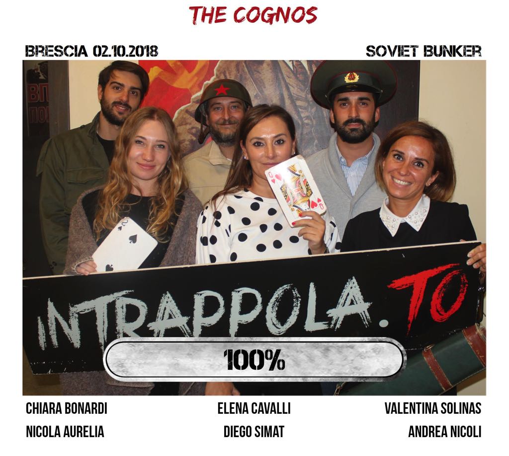 Il gruppo the cognos è fuggito dalla nostra escape room Soviet Bunker
