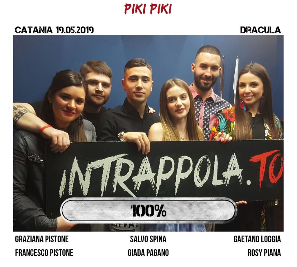 Il gruppo Piki Piki è fuggito dalla nostra escape room Dracula