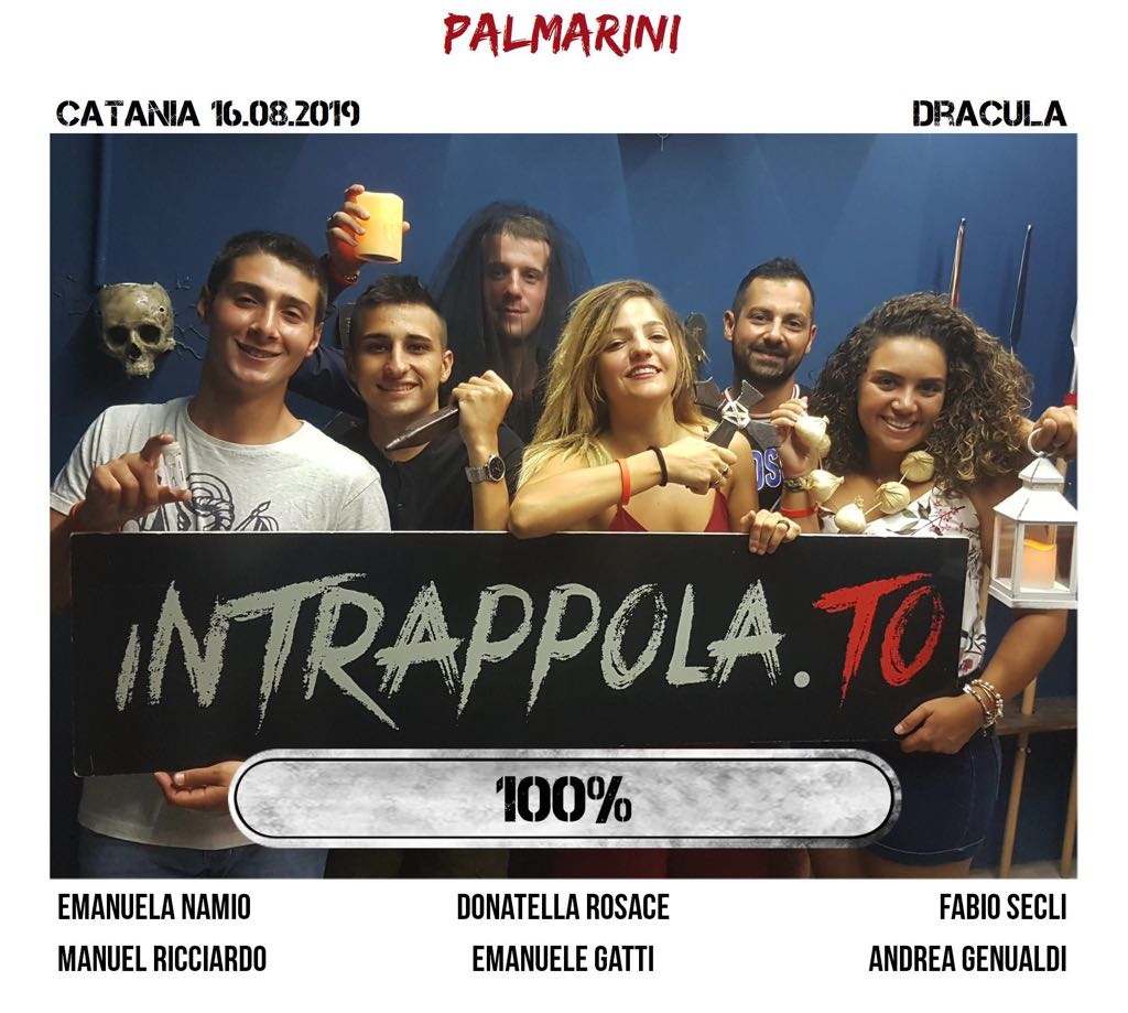 Il gruppo palmarini è fuggito dalla nostra escape room Dracula