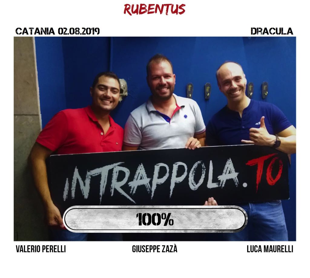 Il gruppo rubentus è fuggito dalla nostra escape room Dracula