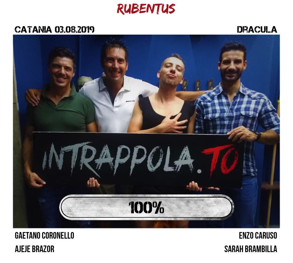 Il gruppo rubentus è fuggito dalla nostra escape room Dracula