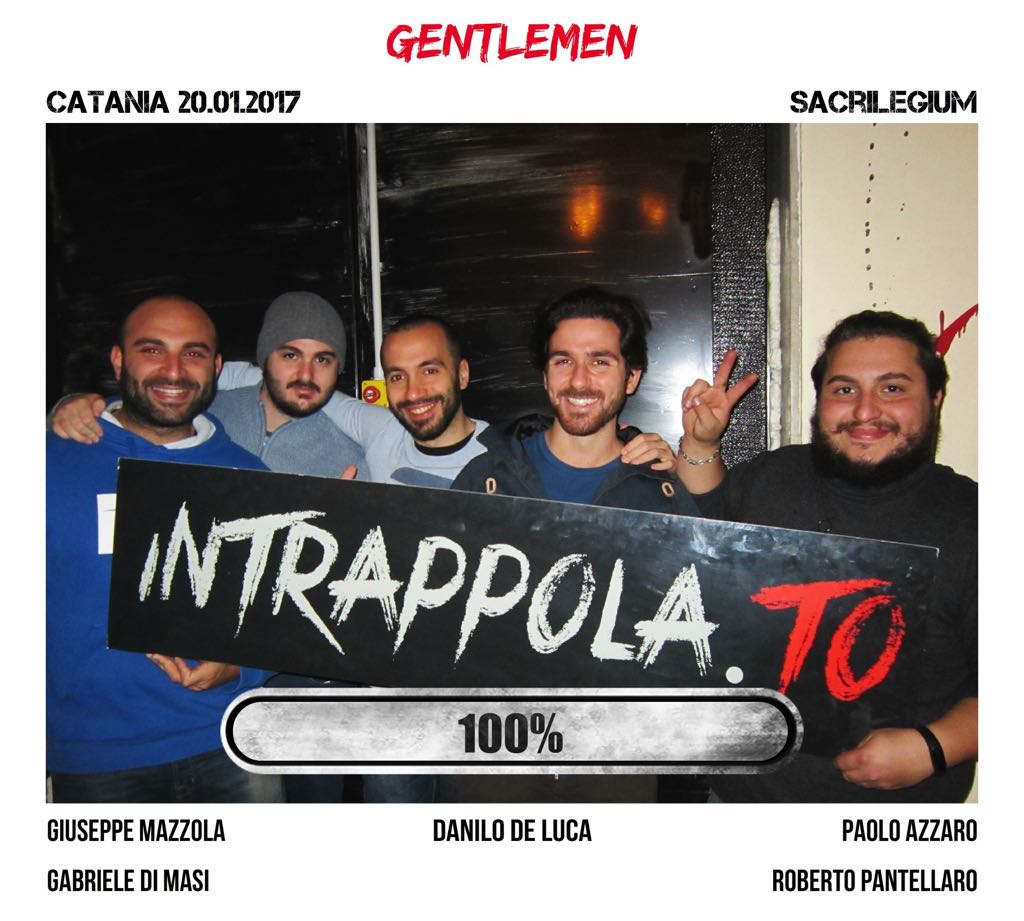 Il gruppo gentlemen è fuggito dalla nostra escape room Sacrilegium