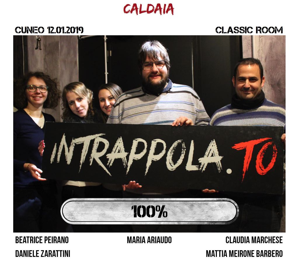 Il gruppo caldaia è fuggito dalla nostra escape room Classic Room