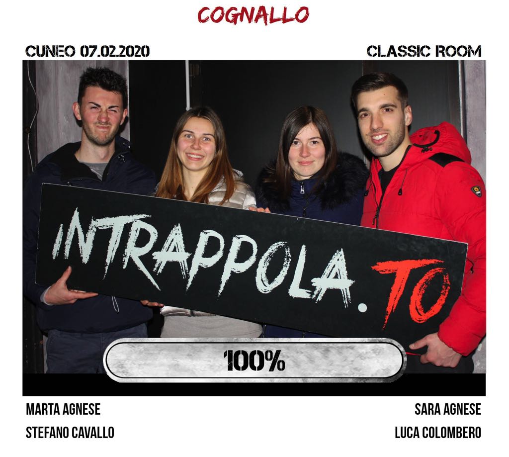Il gruppo cognallo è fuggito dalla nostra escape room Classic Room