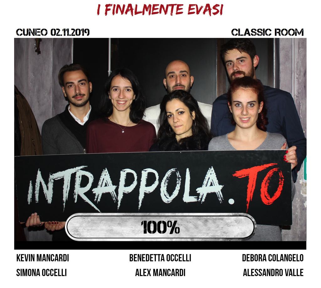 Il gruppo i finalmente evasi è fuggito dalla nostra escape room Classic Room