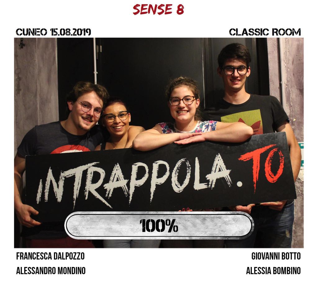 Il gruppo sense 8 è fuggito dalla nostra escape room Classic Room