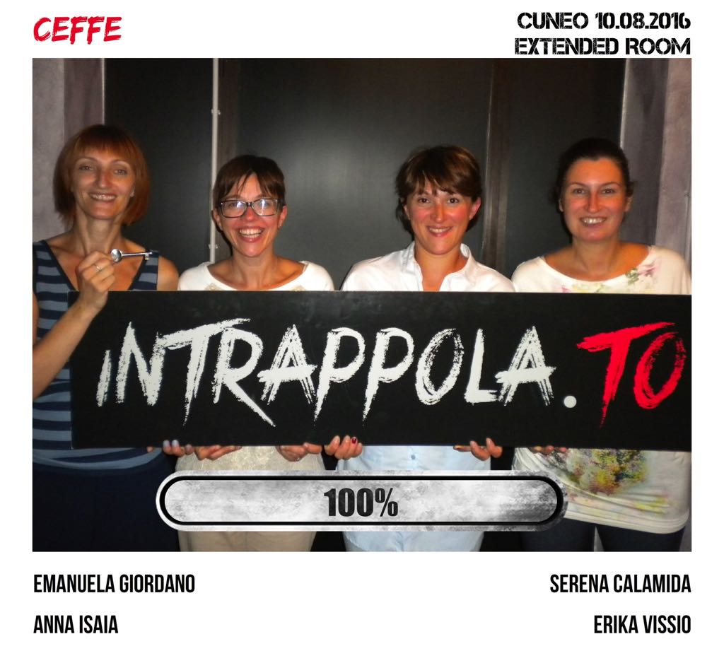 Il gruppo CEFFE è fuggito dalla nostra escape room 
