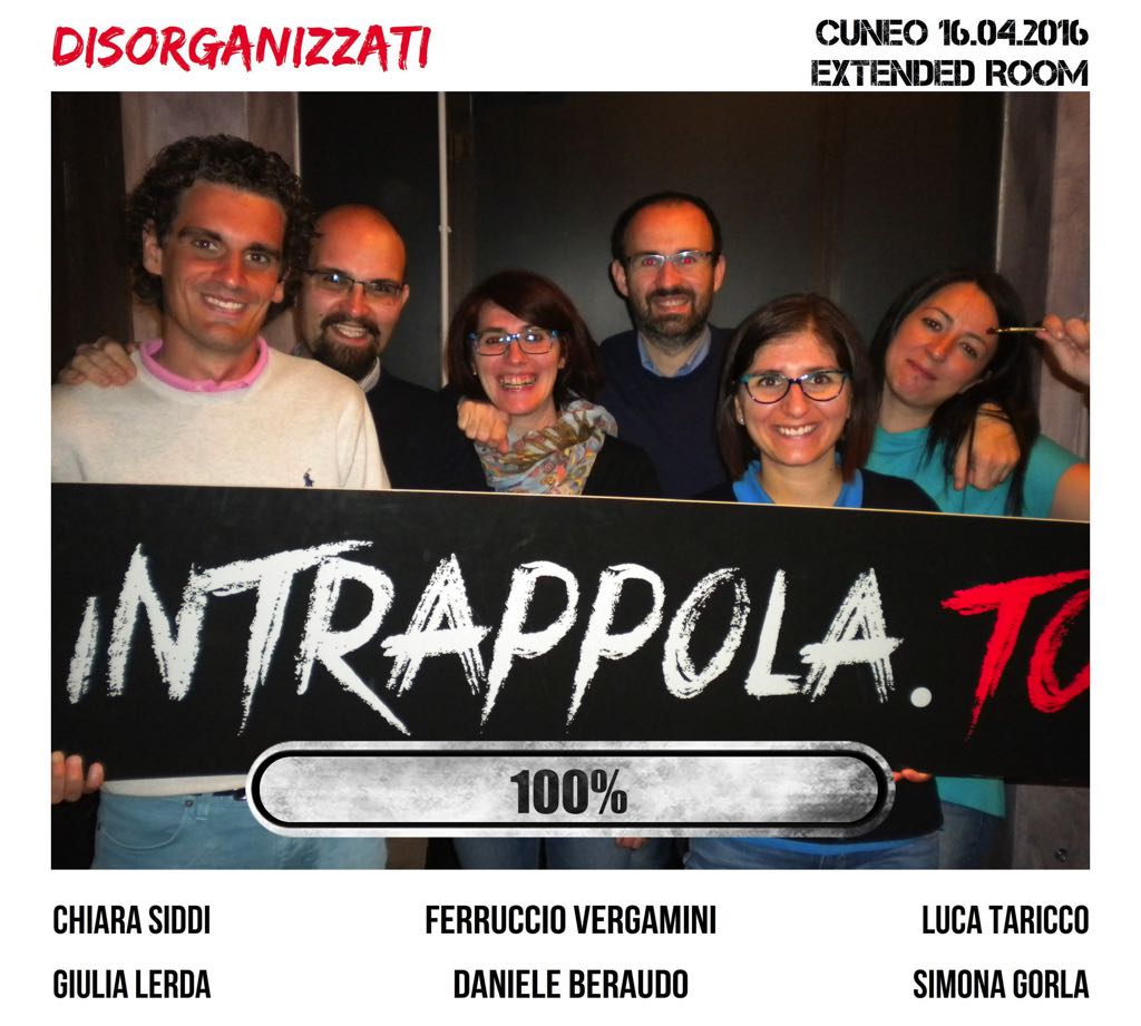 Il gruppo Disorganizzati è fuggito dalla nostra escape room 
