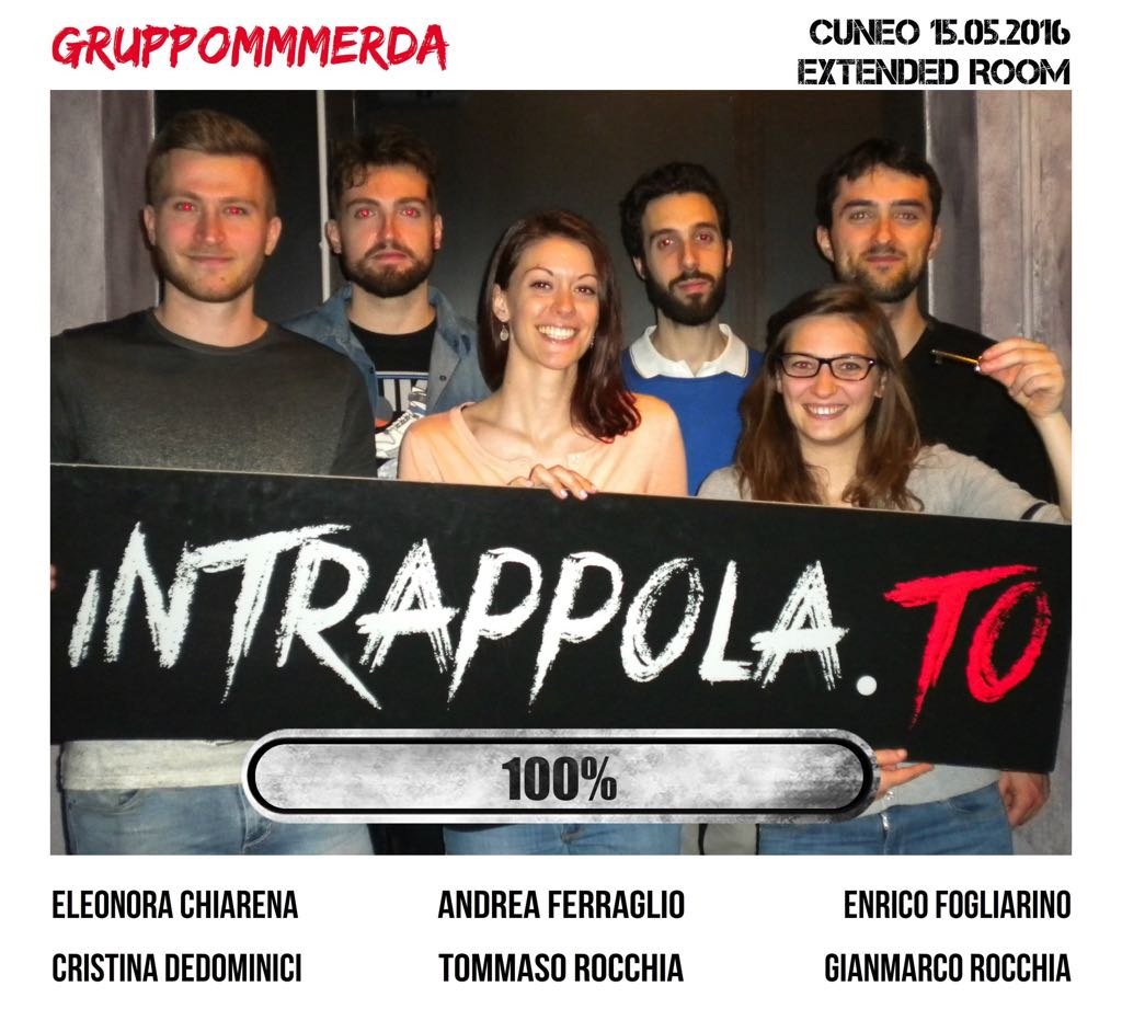 Il gruppo Gruppommmerda è fuggito dalla nostra escape room 