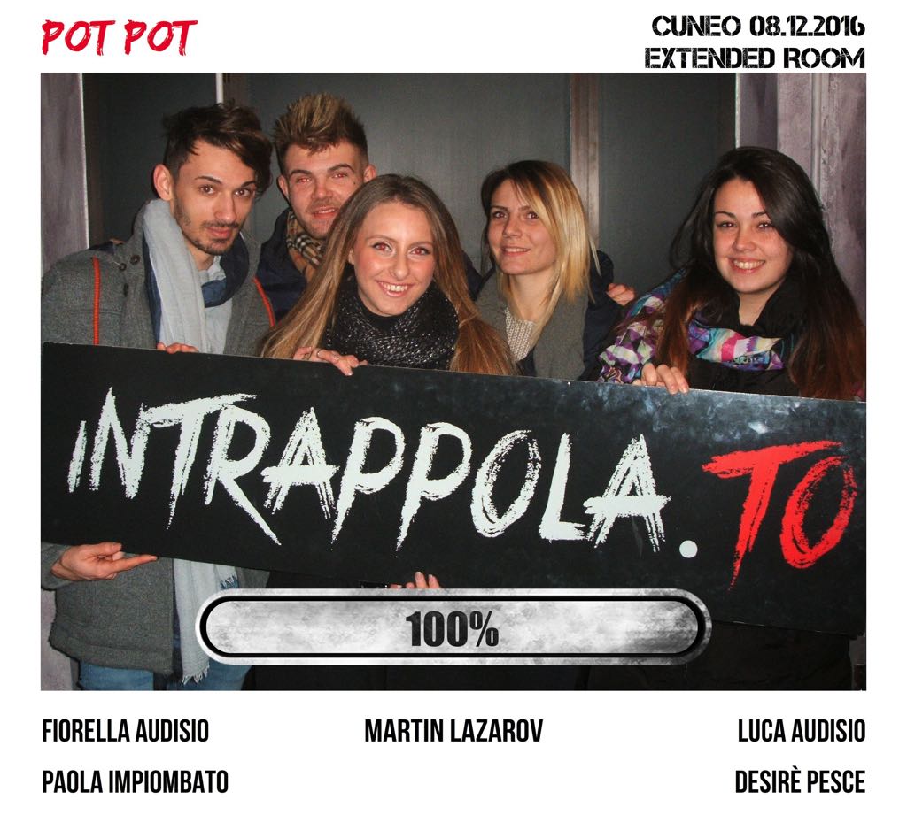 Il gruppo Pot pot è fuggito dalla nostra escape room 
