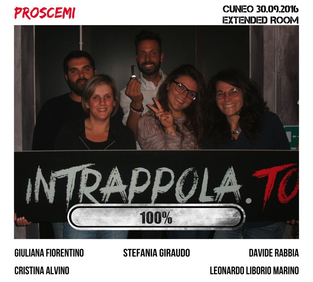Il gruppo ProScemi è fuggito dalla nostra escape room 