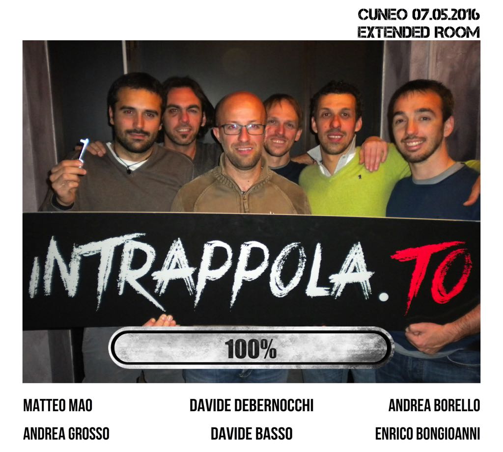 Il gruppo   è fuggito dalla nostra escape room 