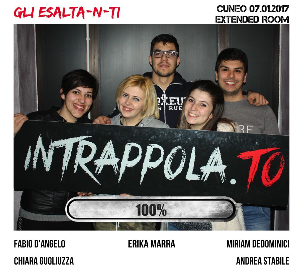 Il gruppo gli esalta-n-ti è fuggito dalla nostra escape room 