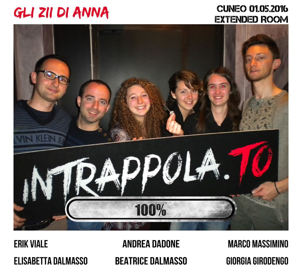 Il gruppo  è fuggito dalla nostra escape room 