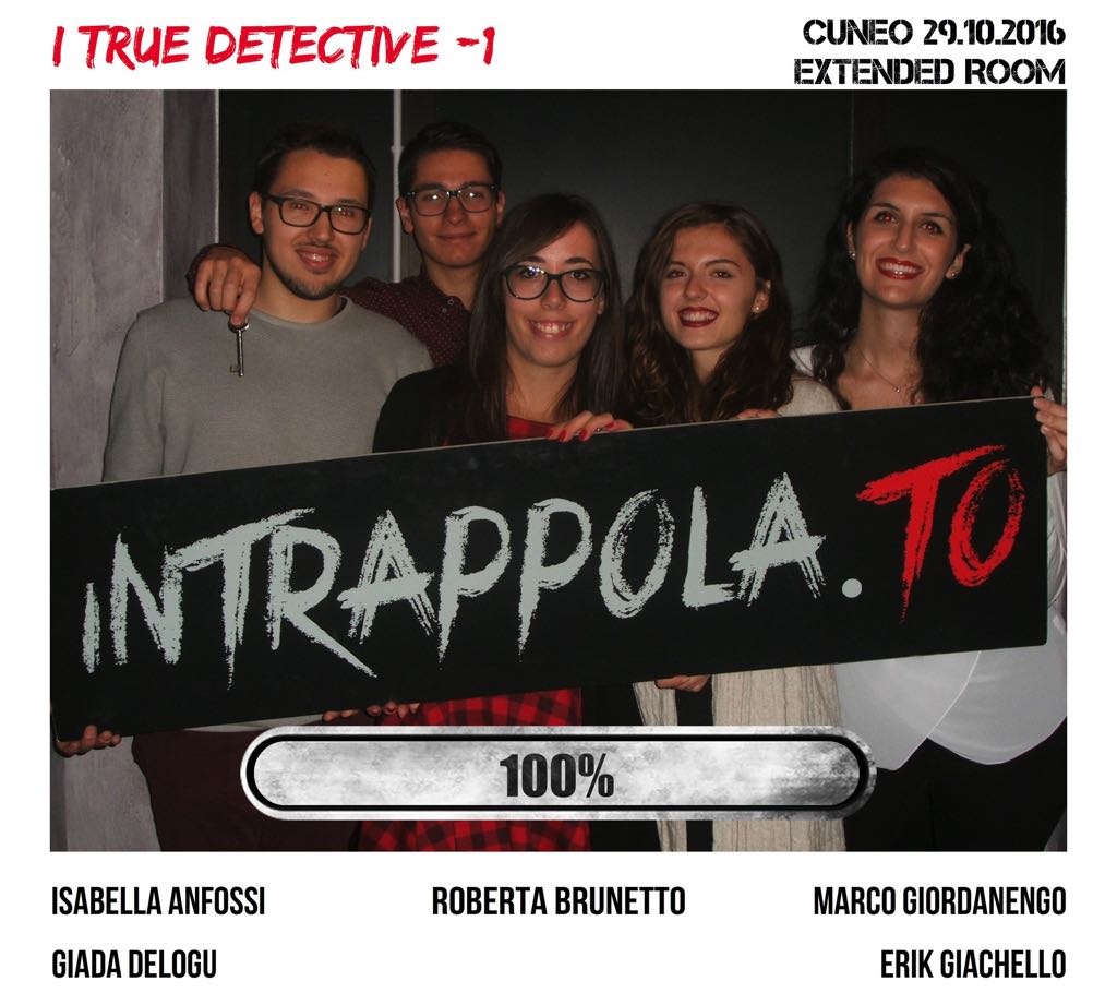 Il gruppo i true detective -1 è fuggito dalla nostra escape room 