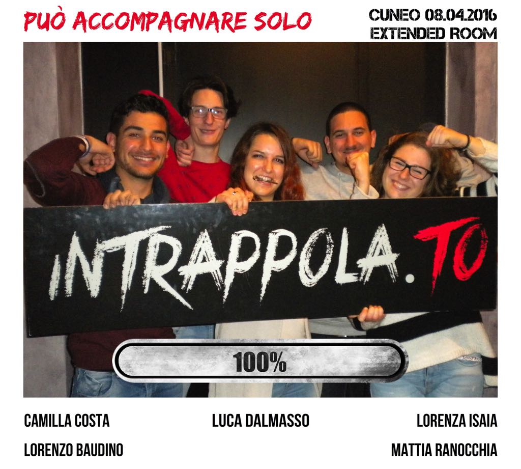 Il gruppo I "può accompagnare solo"  è fuggito dalla nostra escape room 