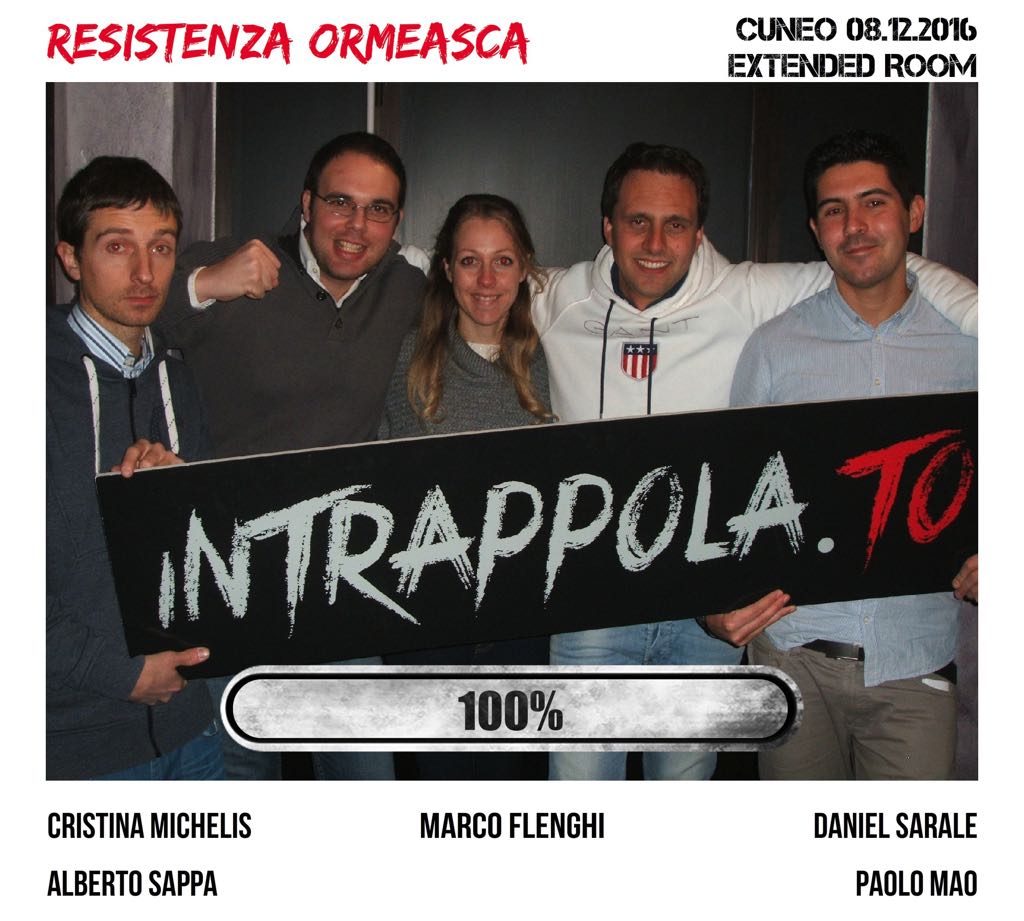 Il gruppo resistenza ormeasca è fuggito dalla nostra escape room 