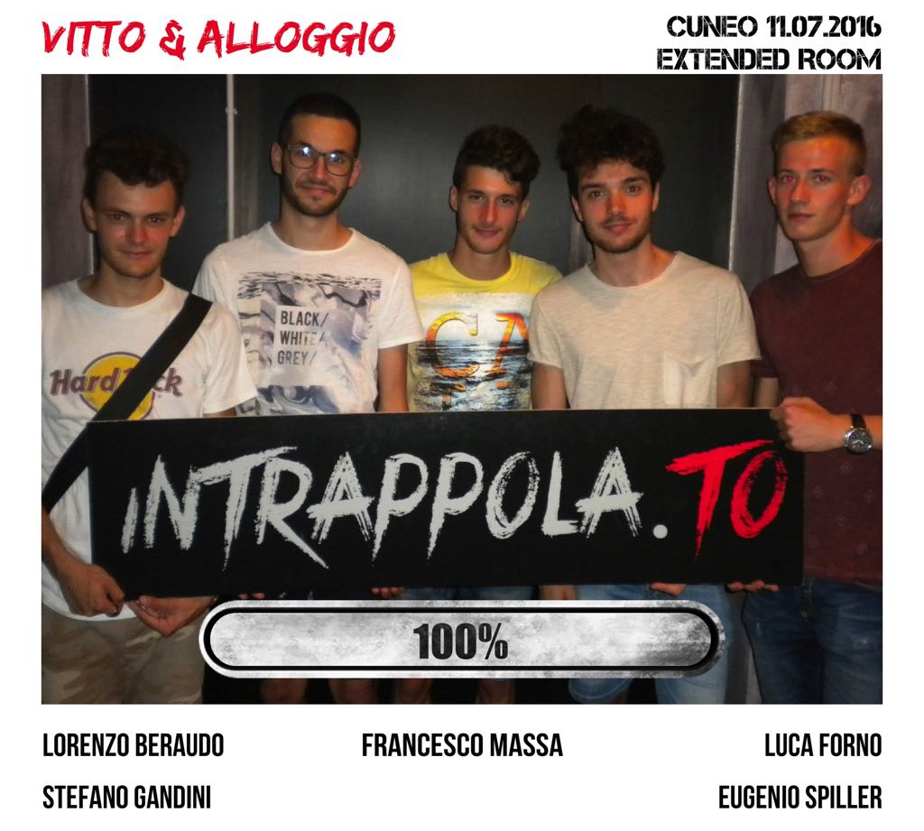 Il gruppo vitto & alloggio è fuggito dalla nostra escape room 