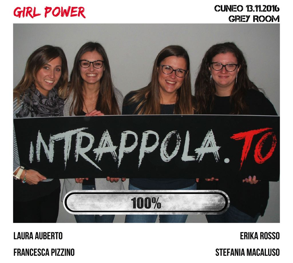 Il gruppo Girl power è fuggito dalla nostra escape room Grey Room