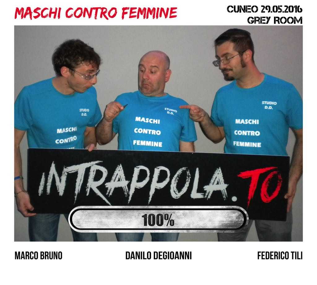 Il gruppo Maschi contro femmine è fuggito dalla nostra escape room Grey Room