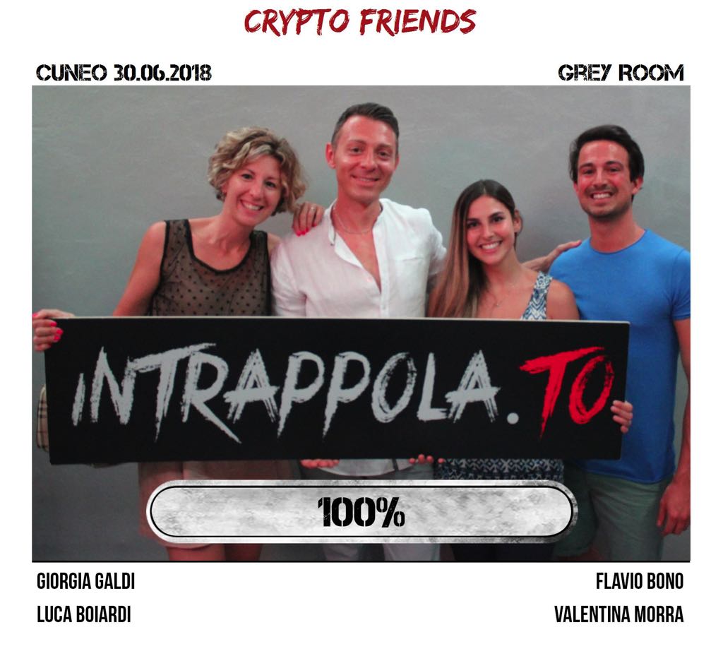 Il gruppo crypto friends è fuggito dalla nostra escape room Grey Room