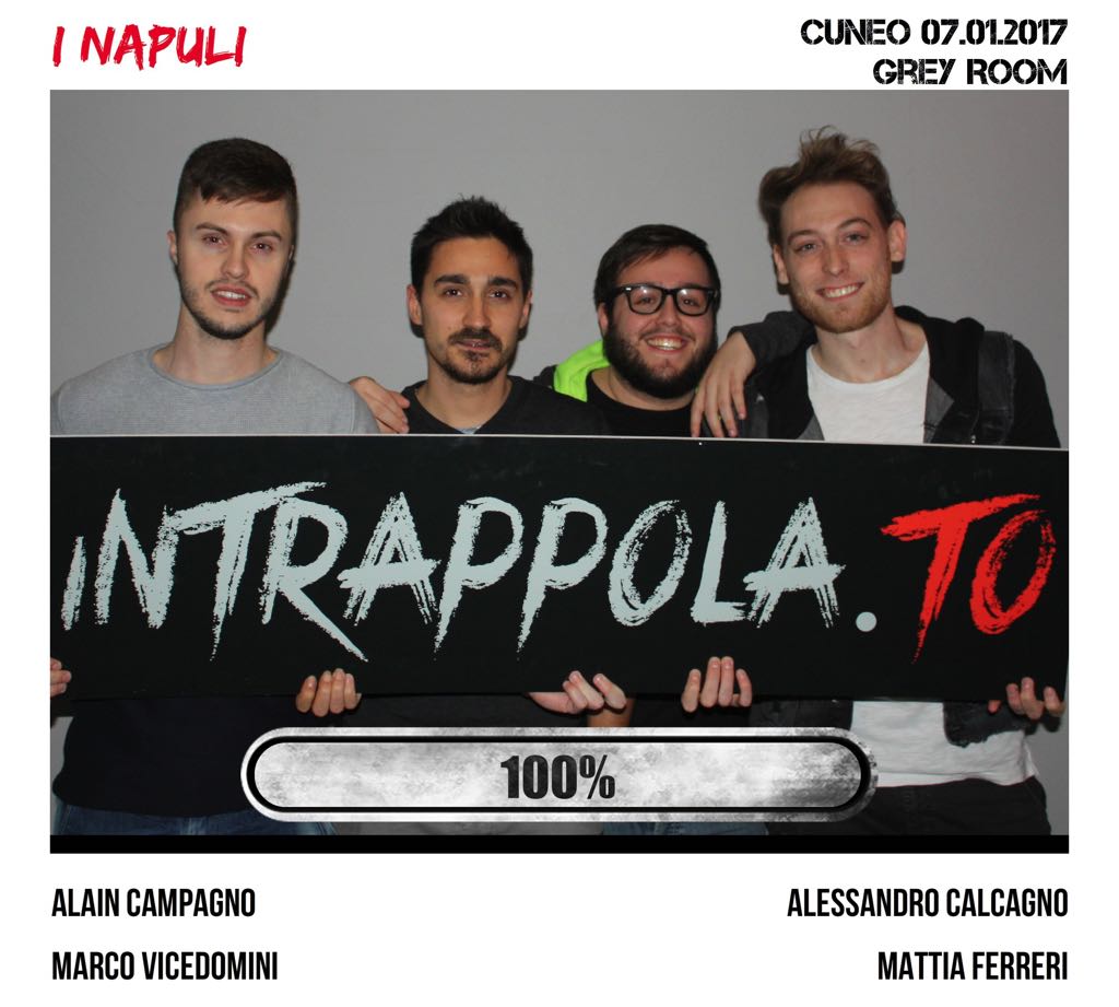 Il gruppo i napuli è fuggito dalla nostra escape room Grey Room