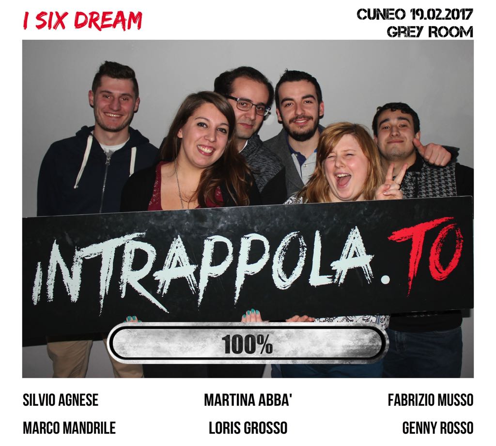 Il gruppo i six dream è fuggito dalla nostra escape room Grey Room