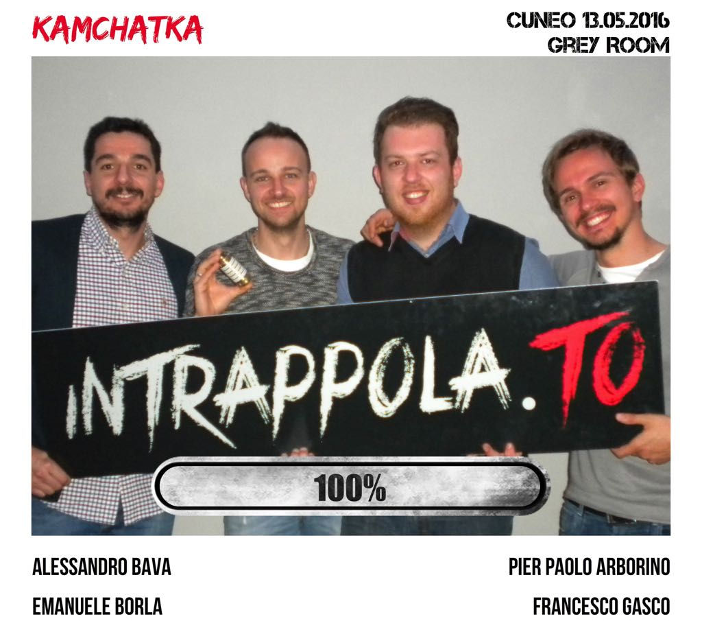 Il gruppo kamchatka è fuggito dalla nostra escape room Grey Room